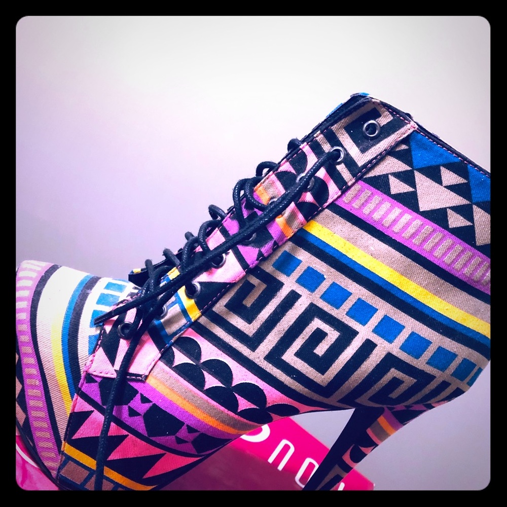 Tribal Print Booties